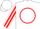 White,'ck'in red circle,red stripe on sleeves