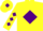 Yellow, Purple diamond, diamonds on sleeves, Yellow cap, Purple diamond