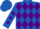 Royal blue & purple diamonds