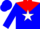 Blue,white star on red yoke,blue sleeves