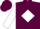 Maroon, white diamond belt, white sleeves, maroon cap