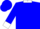 Blue, white ss, white collar, bars & cuffs
