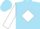 Sky blue, blue 'c' on white diamond, white sleeves