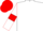 White, white armlets on red sleeves, red cap