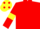 Red, Yellow armlets, Yellow cap, Red spots