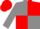 Grey and Red (quartered), Grey sleeves, Red cap