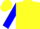 Yellow, blue sleeves, yellow cuffs