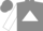 Gray, white triangle, white sleeves, gray cap, white visor