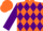 Orange and Purple diamonds, Purple sleeves