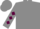 Gray, maroon circled 'gsf' & diamonds on slvs