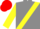 Gray, yellow sash, yellow sleeves, two red hoops, red cap
