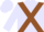 Lavender, rust brown cross sashes