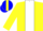 Yellow, blue and white panel, yellow slvs