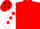 Red, white  sleeves with red diamonds