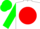 White, green 'sp' in red ball, red, white and green sleeves, red, white and green cap