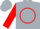 Silver, red 's' on red circle, silver hoops on red sleeves, red and silver cap