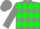 Grey, green diamonds, grey sleeves