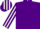 PURPLE, white striped sleeves & cap