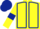 Yellow, Dark Blue seams, armlets and cap