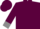 Maroon, gray 'gp' and lightning bolt, gray cuffs