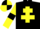 Black, yellow cross of lorraine, yellow sleeves, black armlets, black and yellow quartered cap