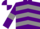 Purple, grey chevrons and armlets, purple and white quartered cap