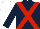 Dark blue, red cross sashes,white cap