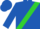 Royal blue, lime sash