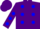Purple, blue dots