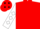 Red, white sleeves, diamonds, 'nf' on back