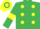 Emerald Green, Yellow spots and armlets, hooped cap