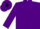 Purple and teal diagonal quarters, black 'bcr' on purple diamond, teal slvs