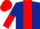 Dark Blue, Red stripe, halved sleeves, Red cap