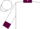 White, maroon block, white jm, maroon collar, cuffs & trim