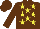 Brown, yellow stars