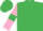 Emerald Green, Pink sleeves, Emerald Green armlets