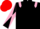 Black, Pink epaulets, diabolo on sleeves, red cap