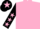 PINK, BLACK sleeves, PINK stars, BLACK cap, PINK star