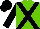 Light green, black cross sashes, black sleeves & cap
