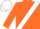 Orange, white sash, white cap