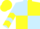 Light blue and yellow (quartered), chevrons on sleeves, yellow cap