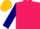 Rose Pink, Navy Blue sleeves, Gold cap