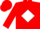 Red, red p on white diamond