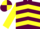 Maroon, yellow chevrons and sleeves, quartered cap