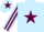 LIGHT BLUE, maroon star, striped sleeves, light blue cap, maroon star