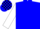 Blue,blue blocks on white sleeves