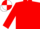 Red body, red arms, white cap, red quartered