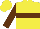 Yellow,brown hoop and slvs,yellow cap