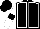 Black, white seams, white sleeves, black armlets, black cap