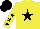 Yellow, black star, yellow sleeves, black stars and cap